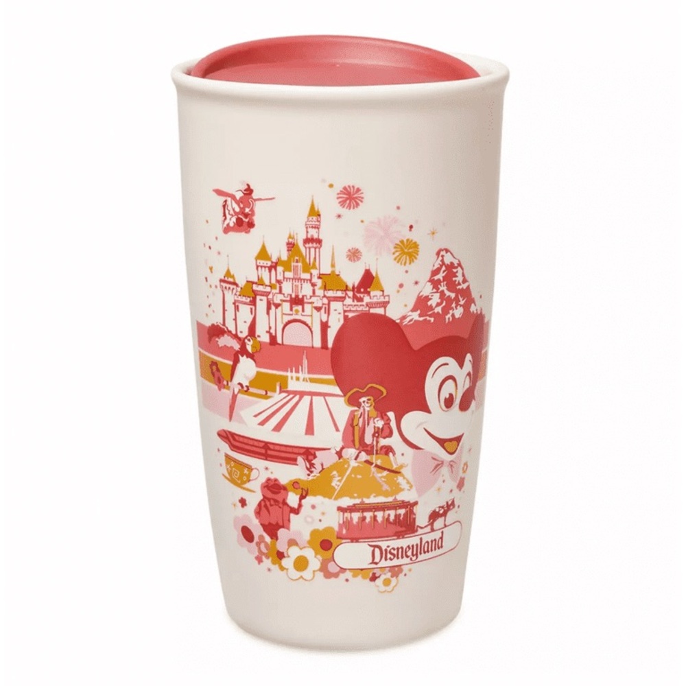 Disney Parks Collectable Starbucks Ceramic Travel Tumbler New